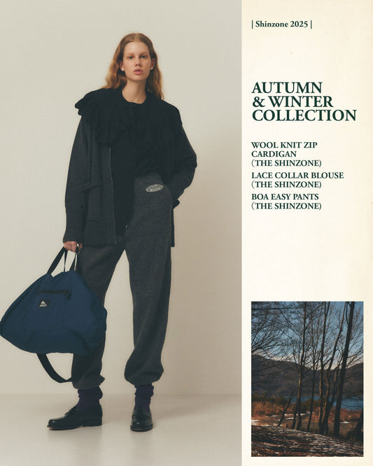 【NEW ARRIVALS】"WOOL KNIT ZIP CARDIGAN” & "BOA EASY PANTS”