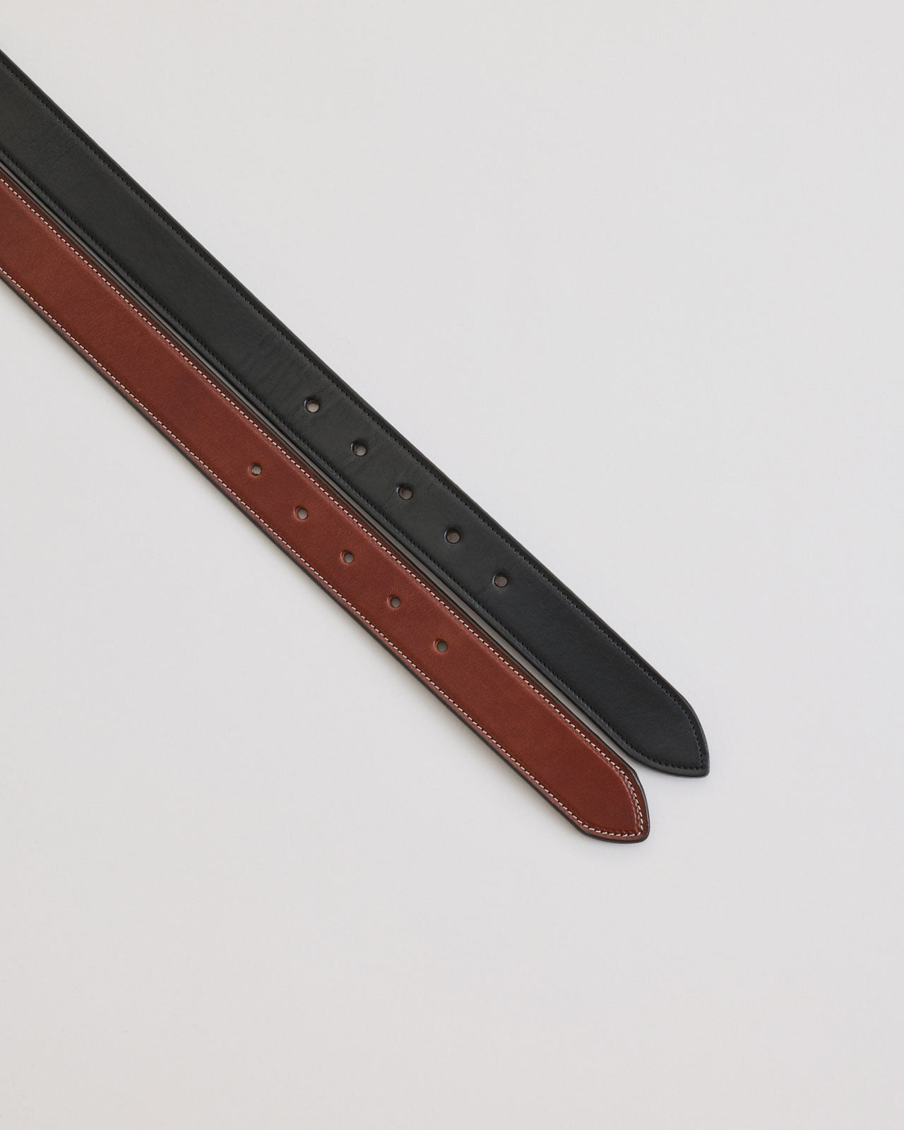 TORY LEATHER 1 -1/4 inch Double and stitch belt