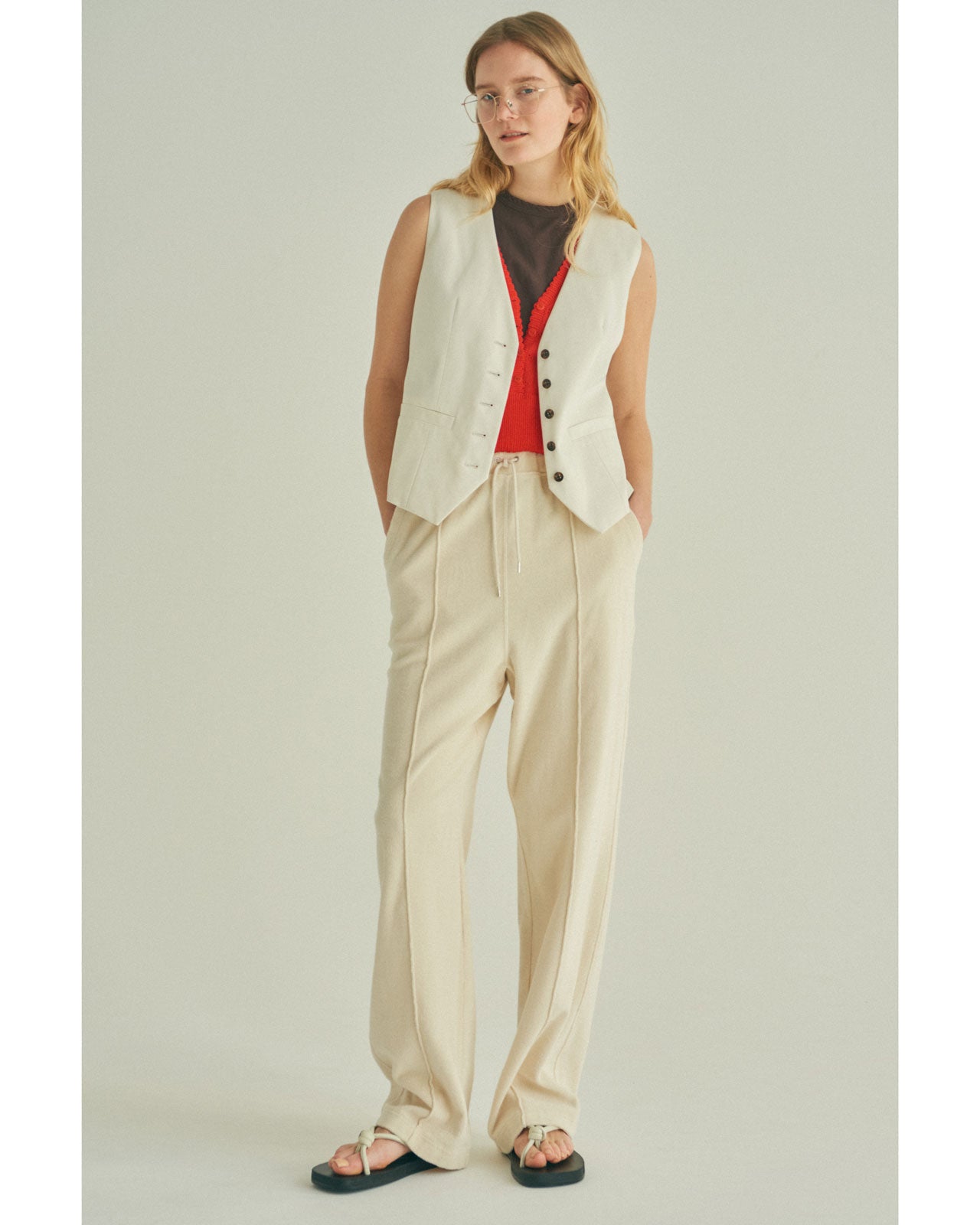 CORDERA ORGANIC COTTON POINTELLE WAISTCOAT