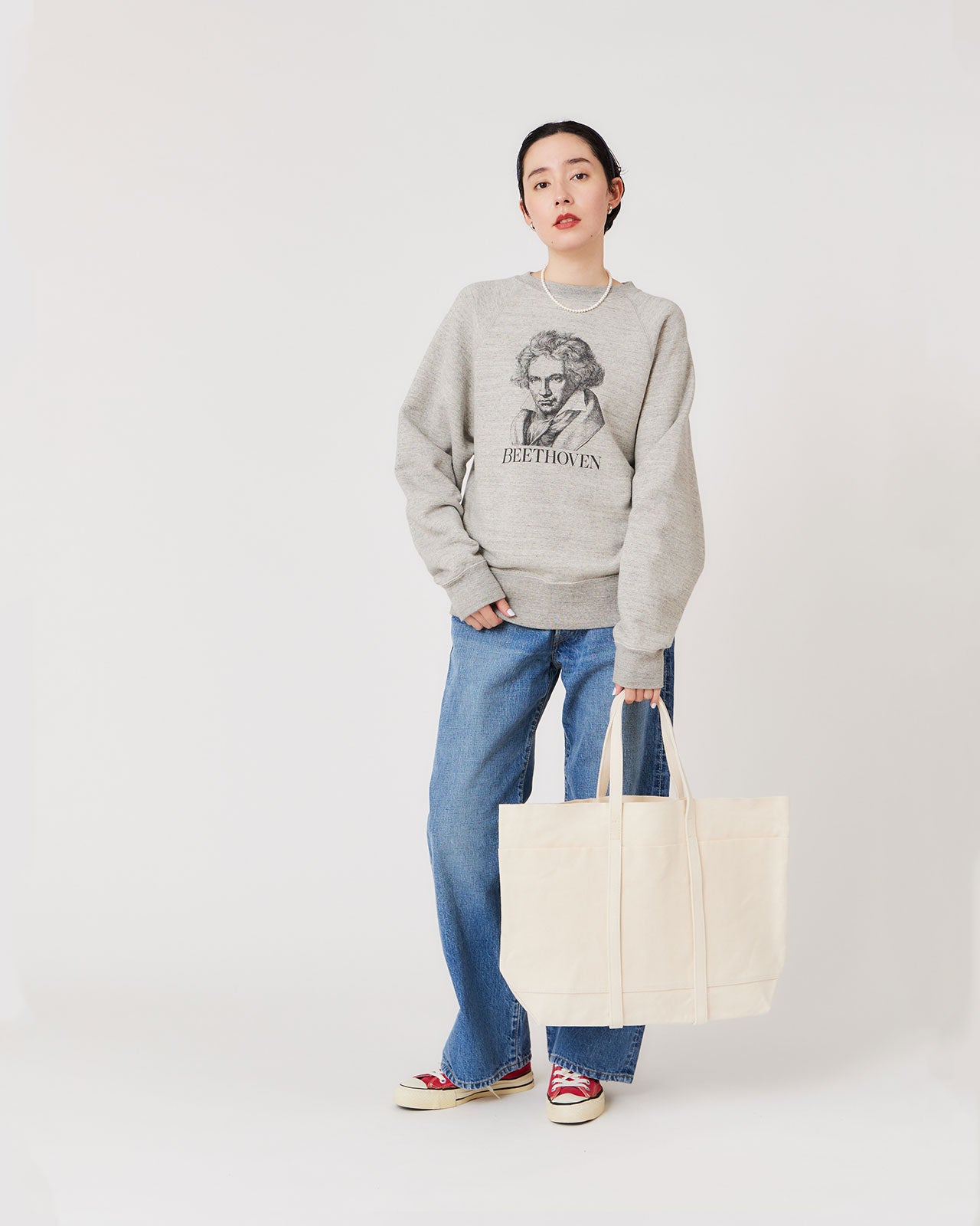 AMIACALVA WASHED CANVAS 6POCKETS TOTE