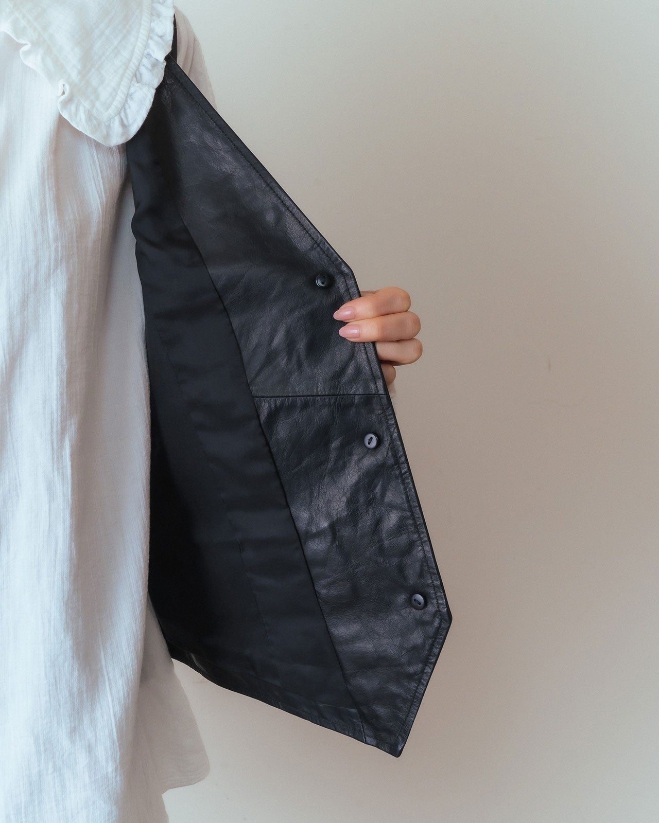 LEATHER VEST
