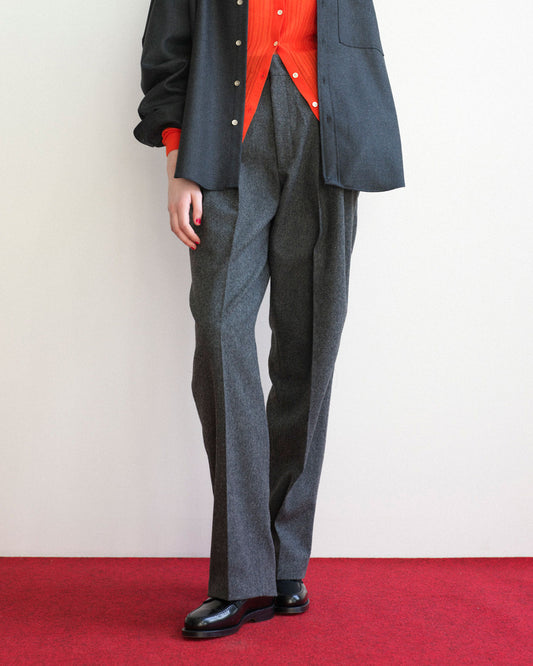 WOOL FLANNEL TOMBOY PANTS