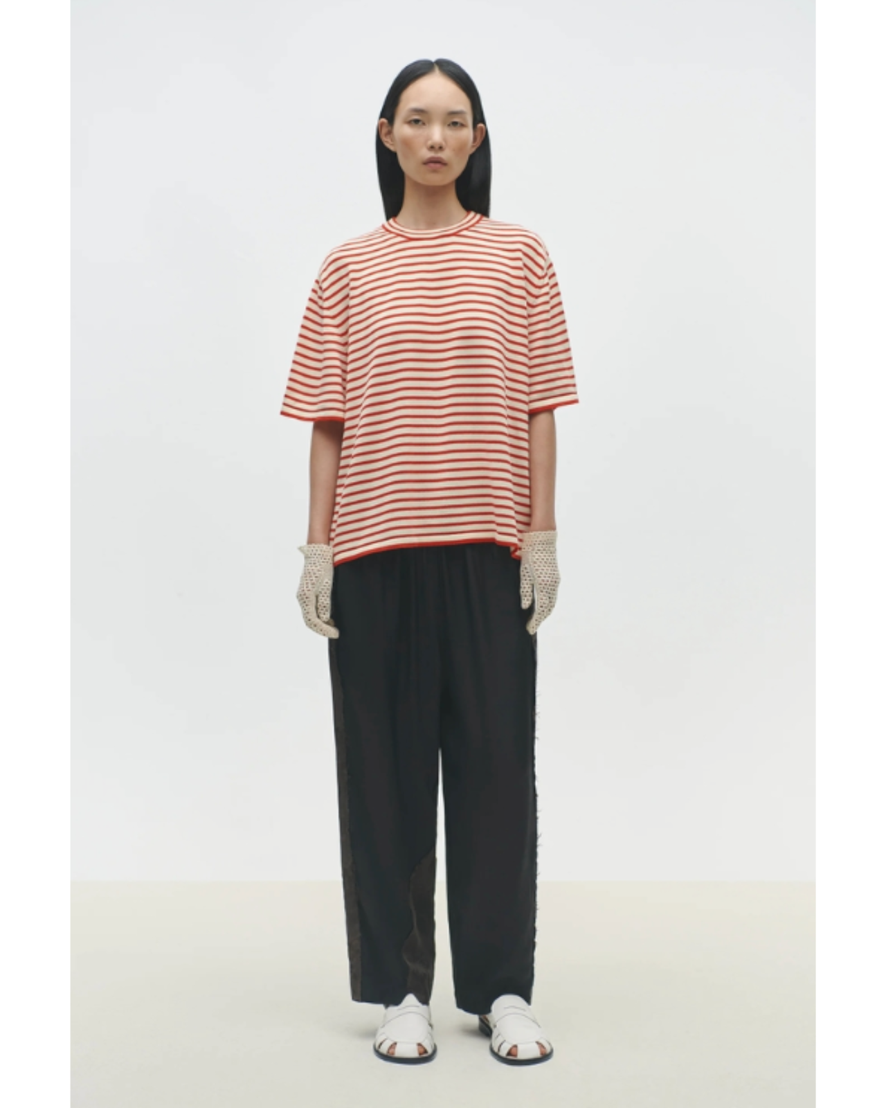 CORDERA ORGANIC COTTON OVERSIZED STRIPED T SHIRT