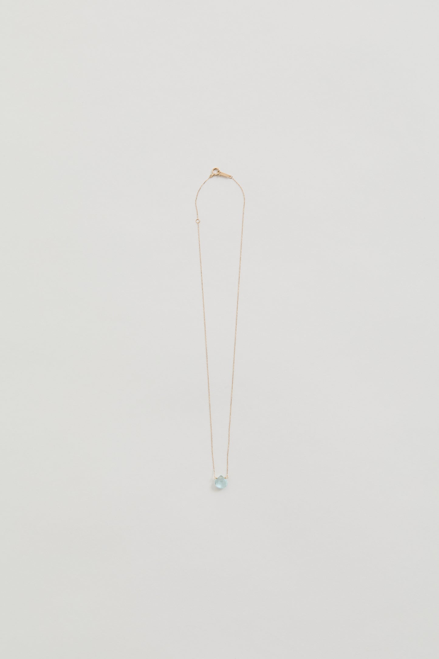 COLORED STONE NECKLACE(aquamarine)