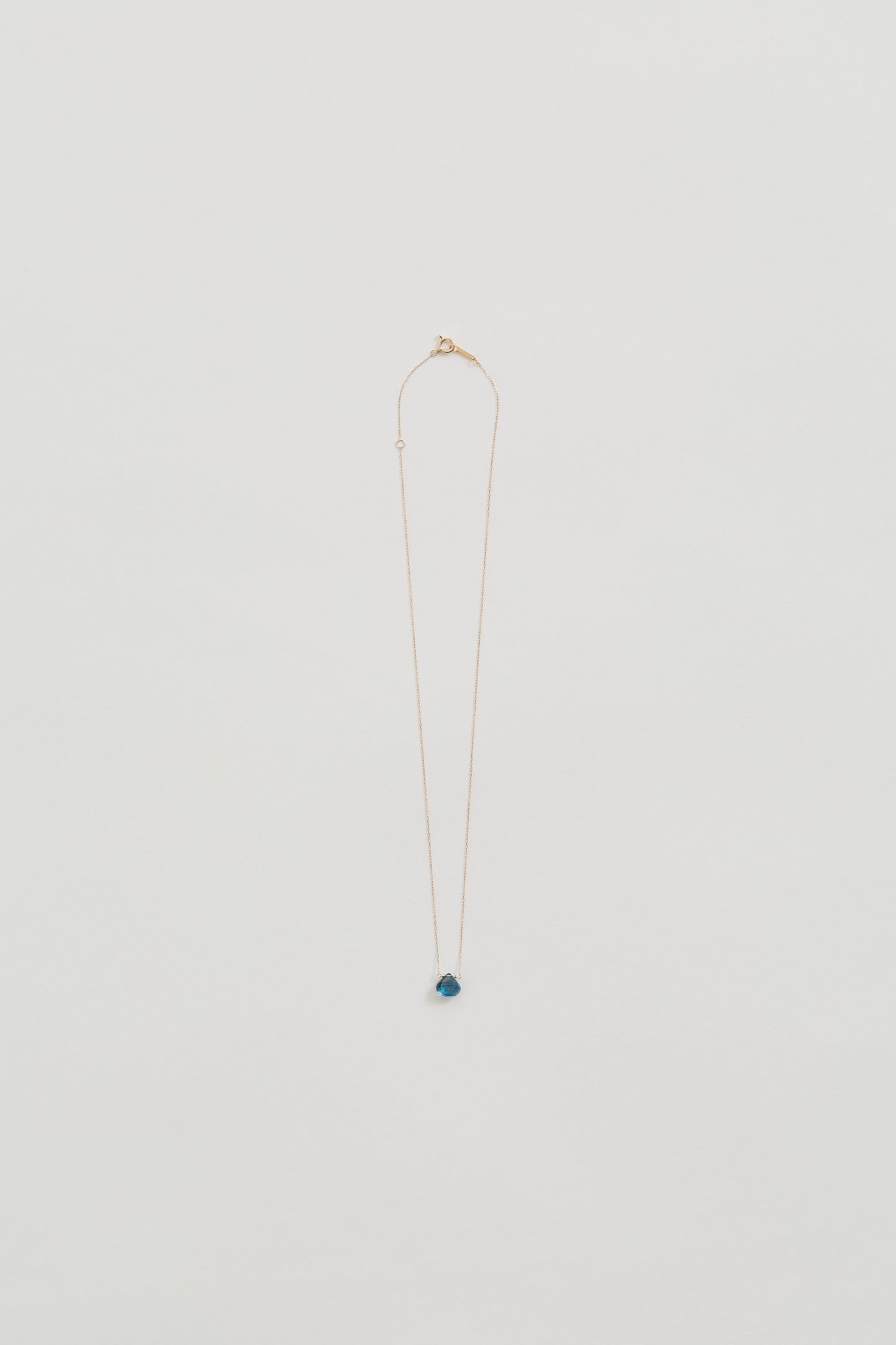 COLORED STONE NECKLACE (London Blue Topaz)