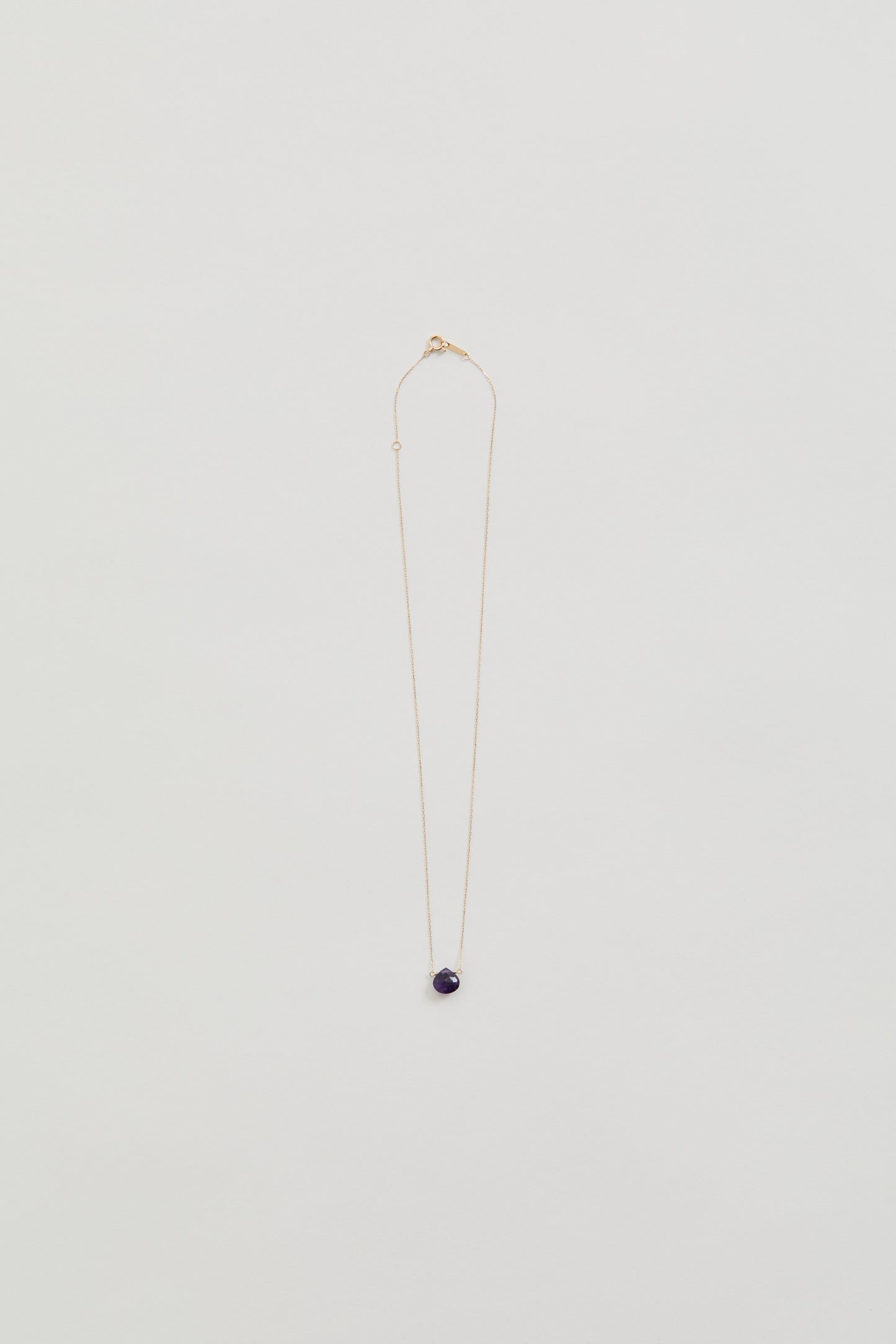 COLORED STONE NECKLACE (amethyst)