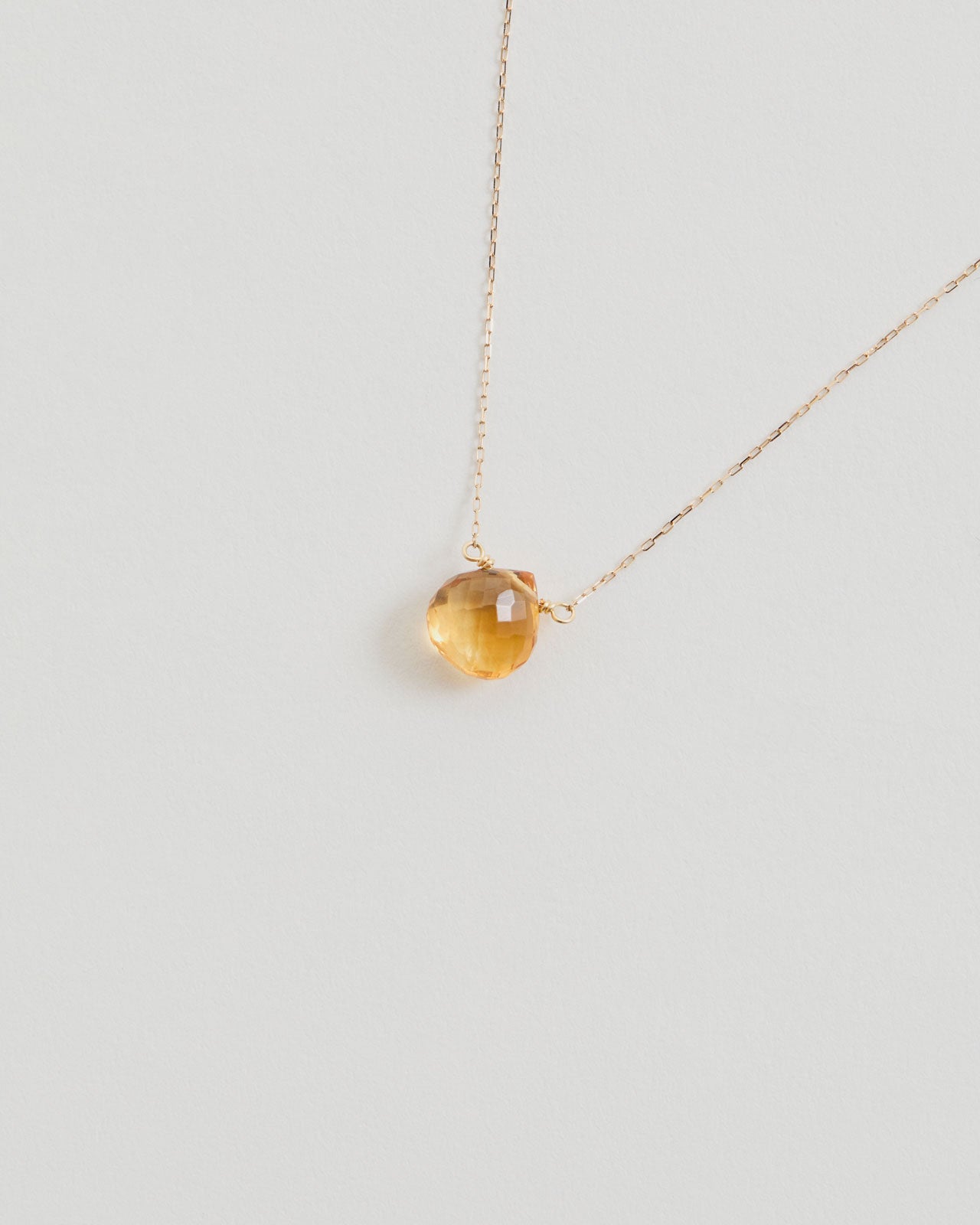 COLORED STONE NECKLACE (citrine)