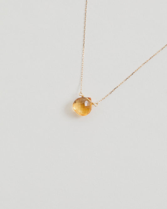 COLORED STONE NECKLACE (citrine)