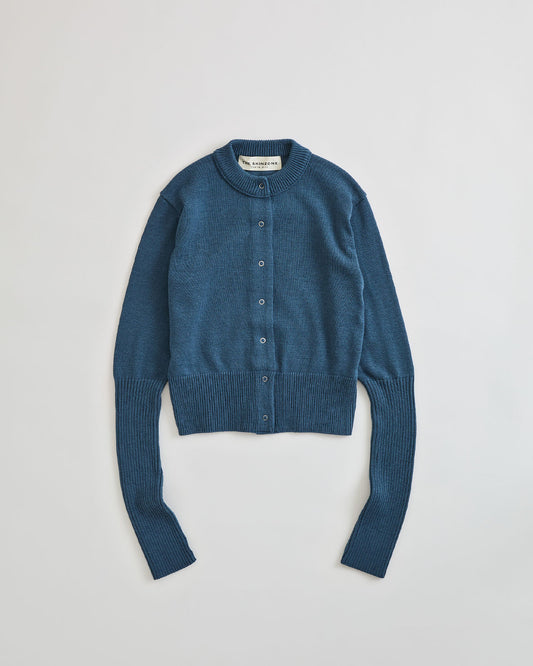【New Color:DARK BLUE】LONG RIB CARDIGAN