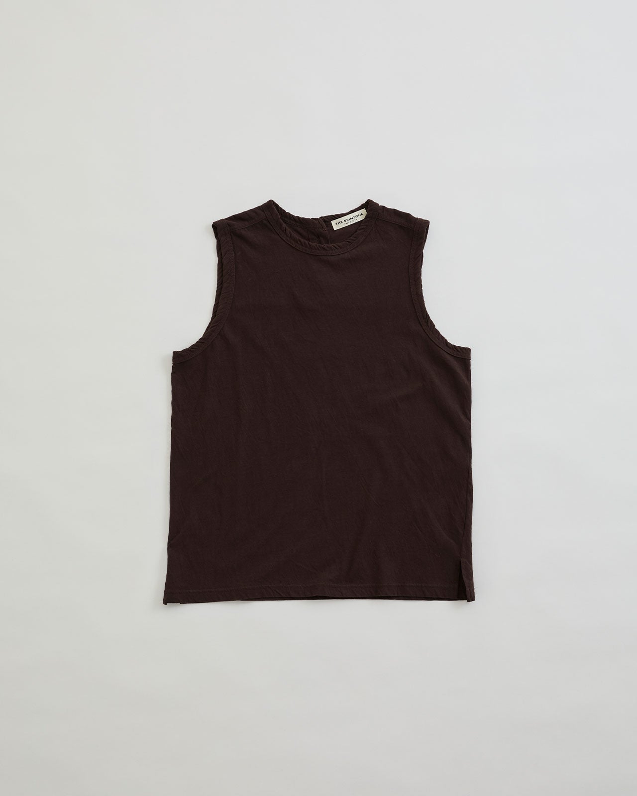 HIGH TWIST COTTON SLEEVELESS TOP