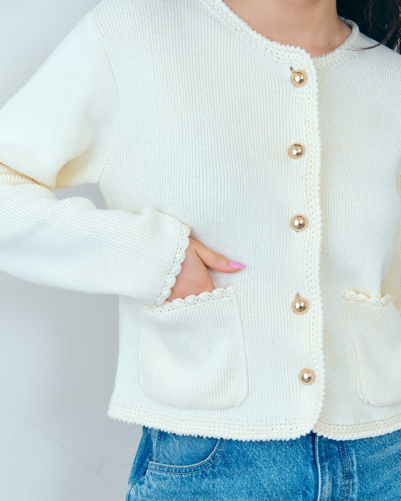 BOUCLE KNIT JACKET