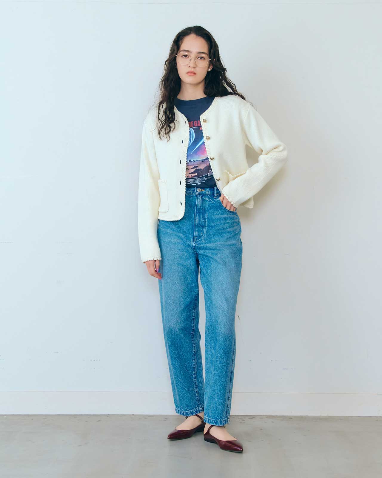 BOUCLE KNIT JACKET