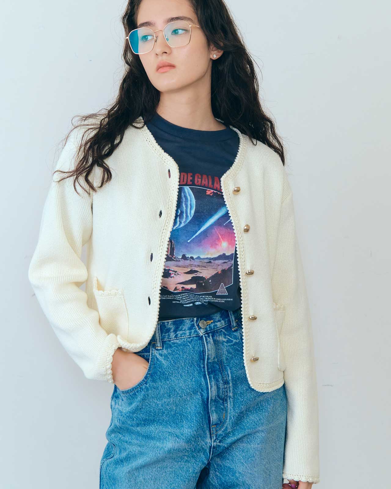 BOUCLE KNIT JACKET