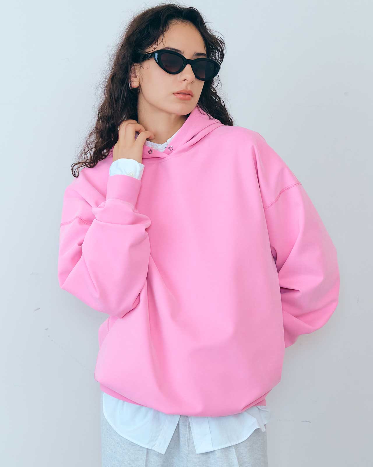 FIBRIL TWILL JERSEY HOODIE