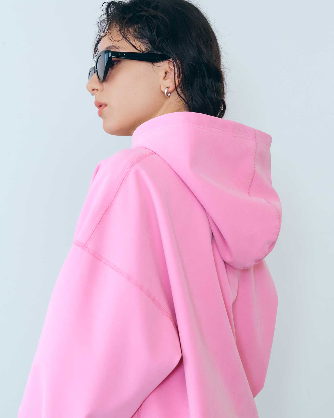 FIBRIL TWILL JERSEY HOODIE