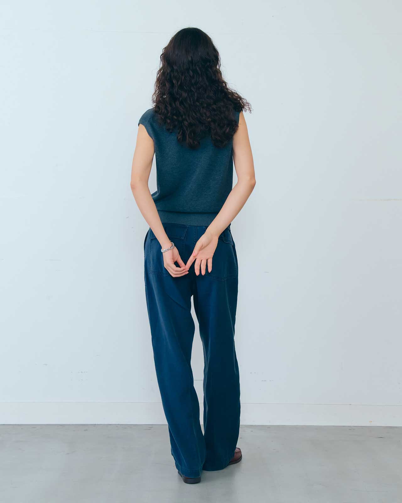 HIGH TWISTED COTTON  KNIT VEST