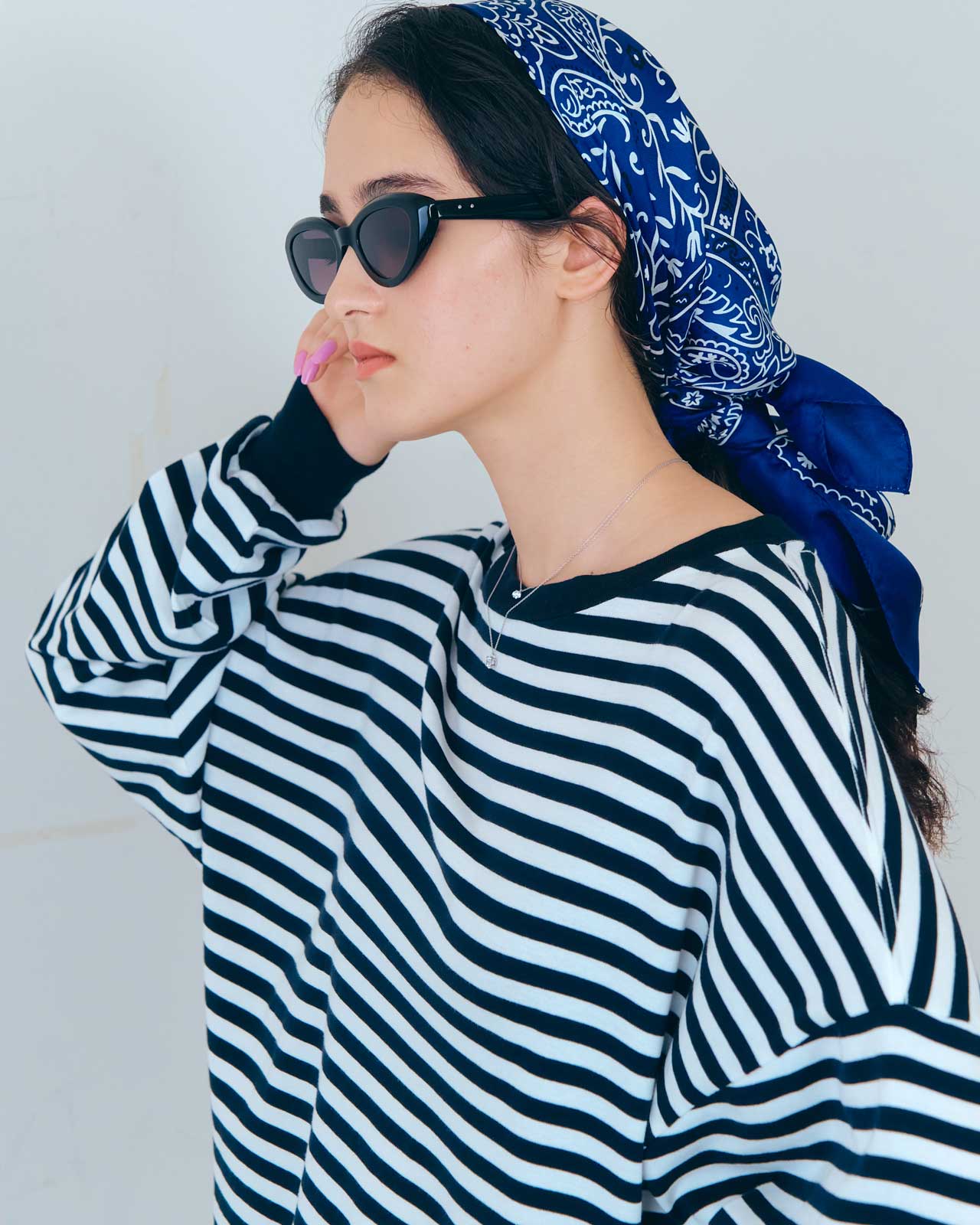 BANDANA PRINTED SILK SCARF