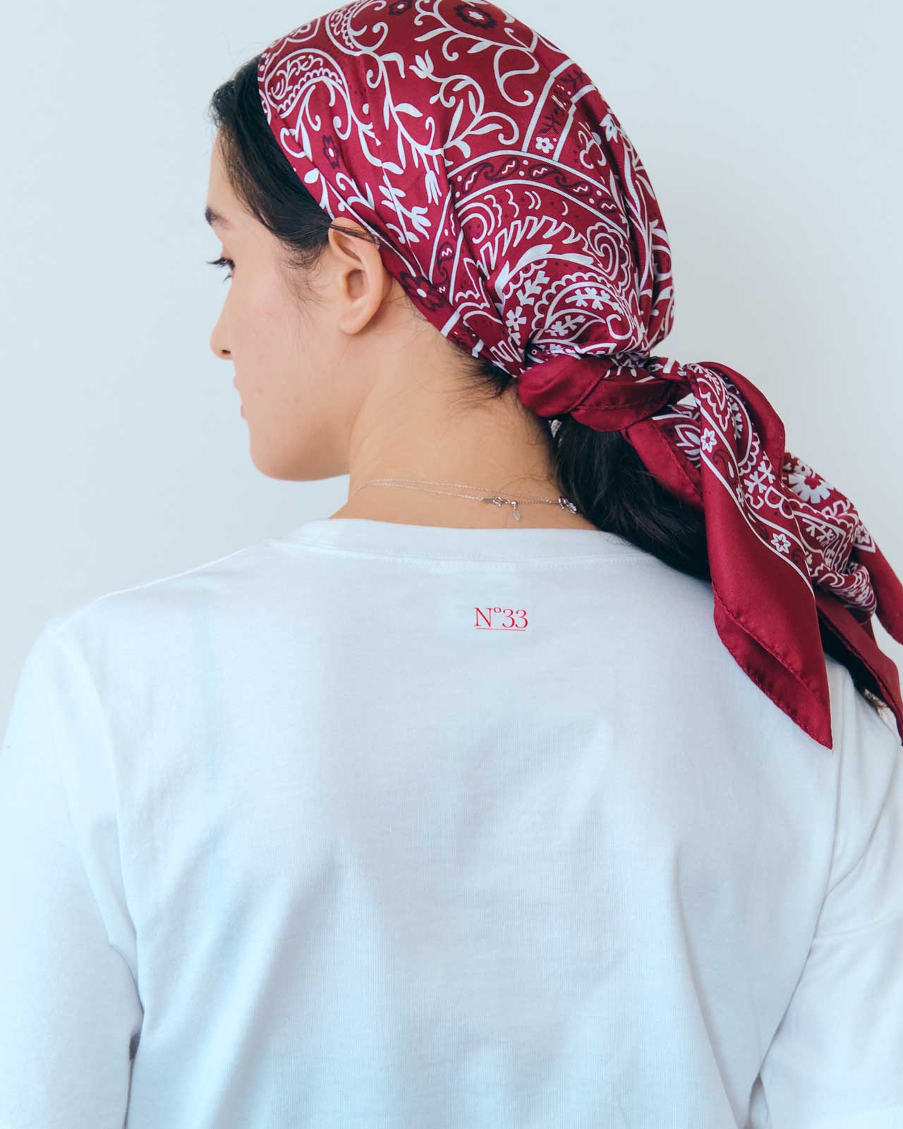 BANDANA PRINTED SILK SCARF