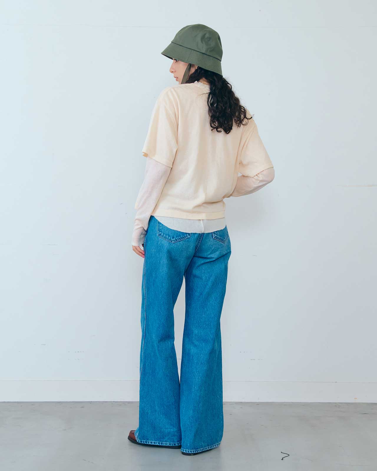SHEER GAUZE HALF SLEEVE TEE