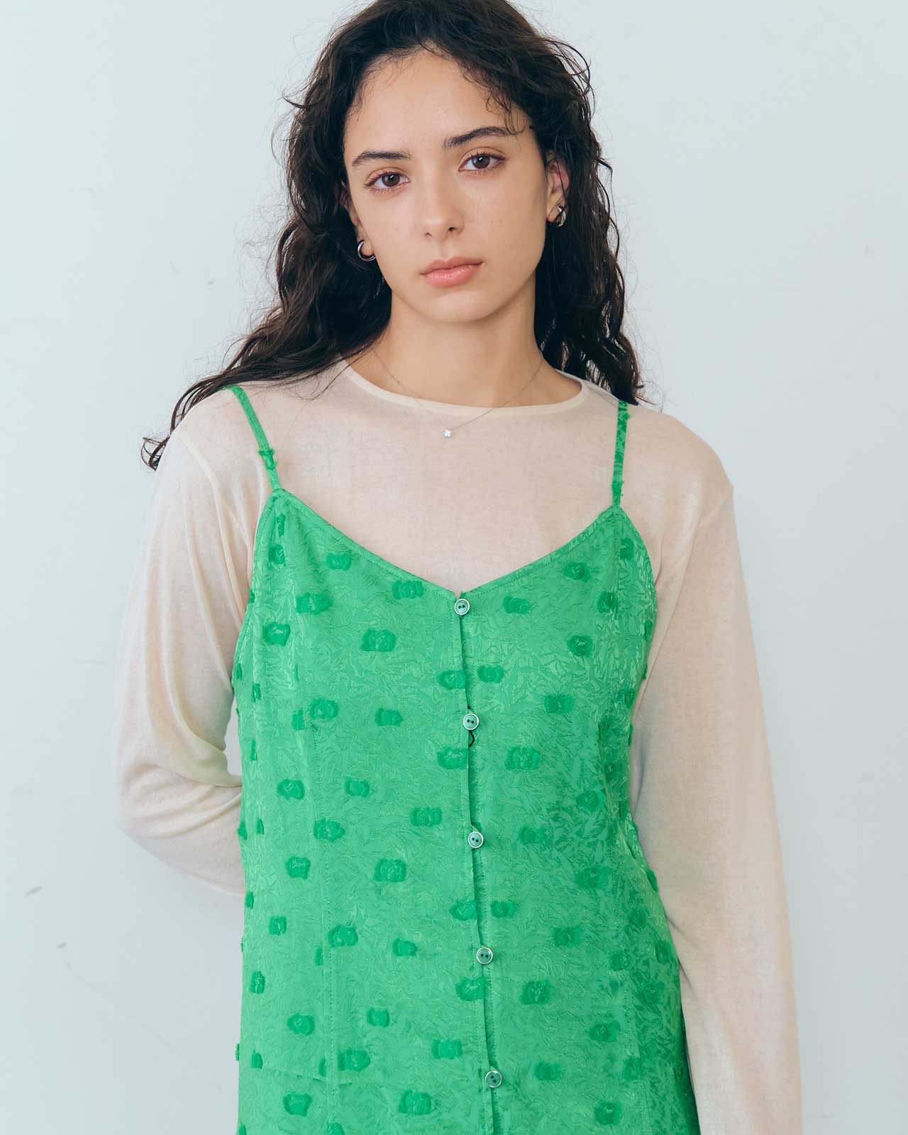 SIMON DOTS JACQUARD DRESS