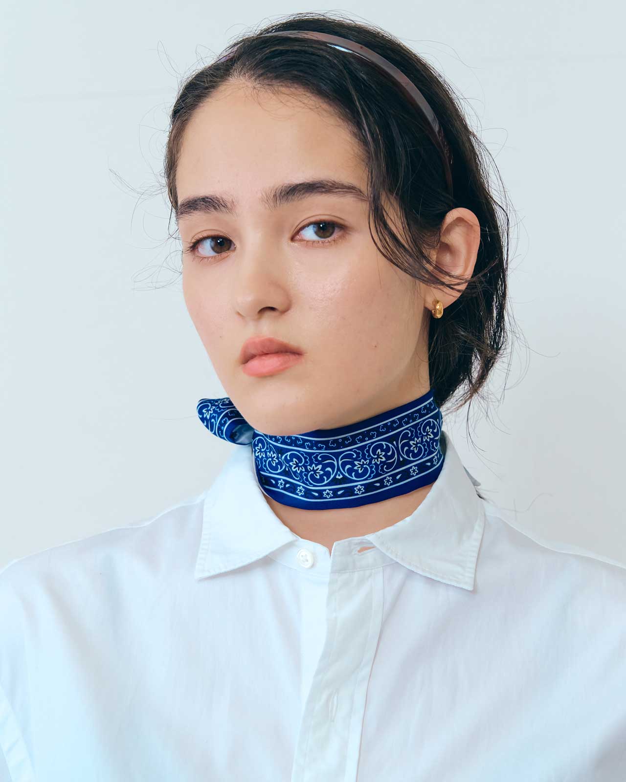 BANDANA PRINTED NARROW SCARF