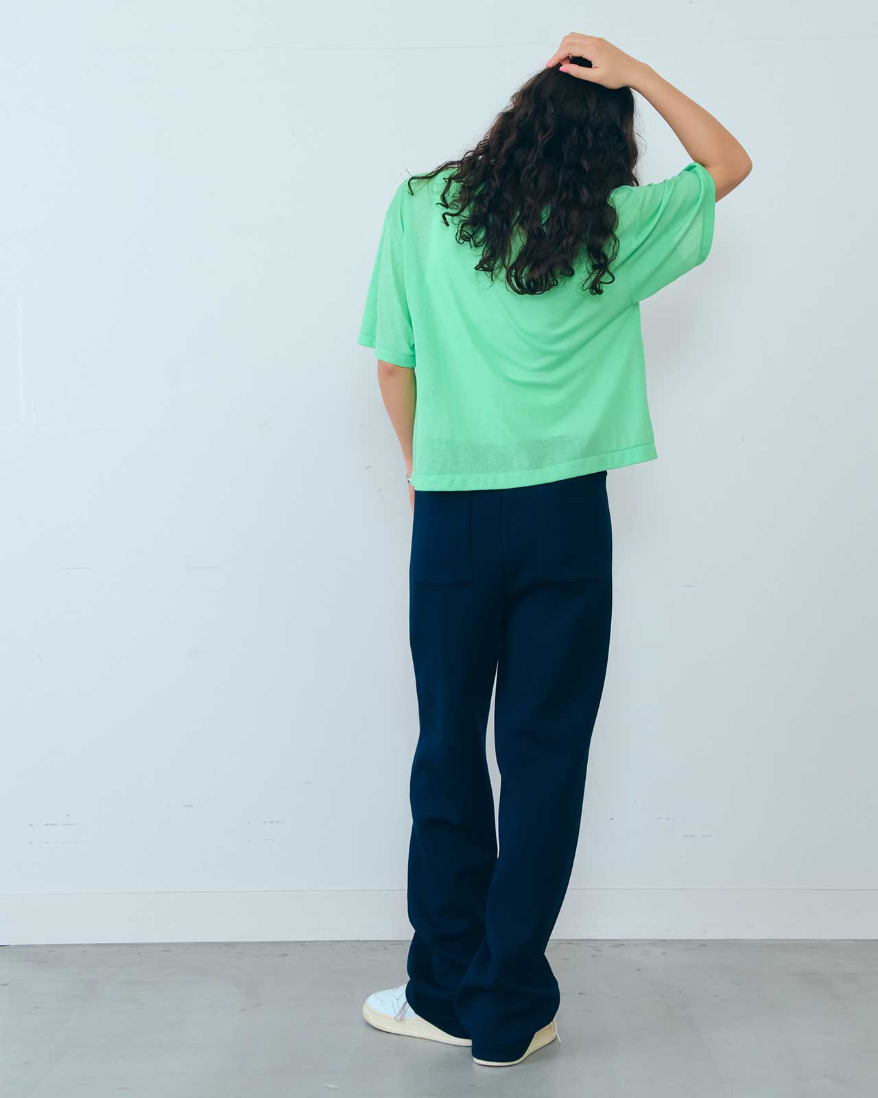 SHEER GAUZE HALF SLEEVE TEE