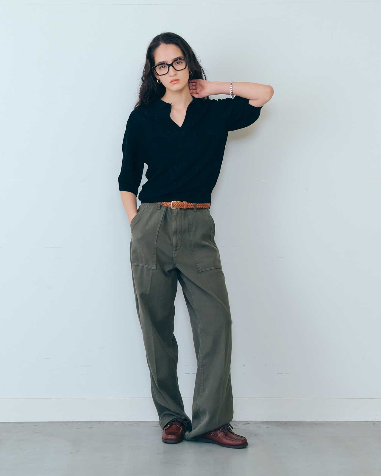 BRIGHT LACE KNIT POLO