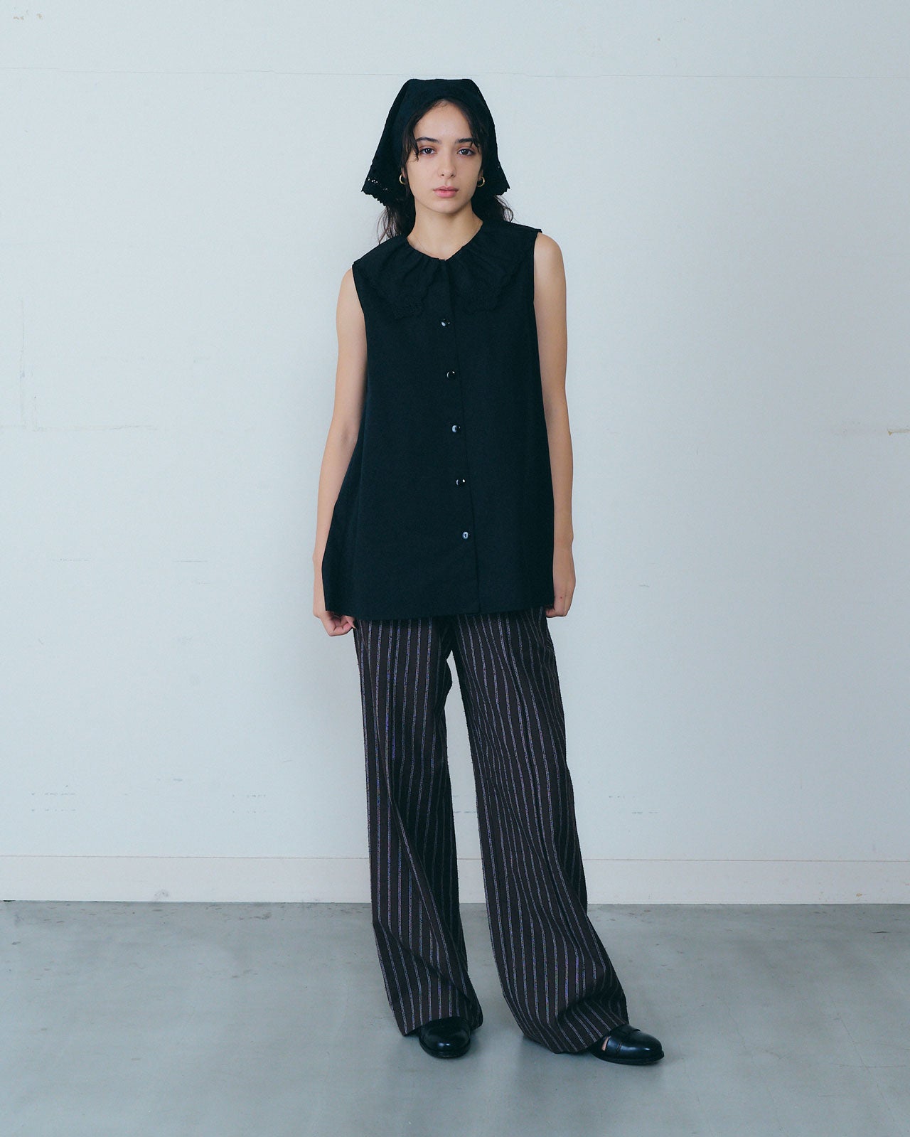 NOSTALGIC STRIPED WIDE PANTS