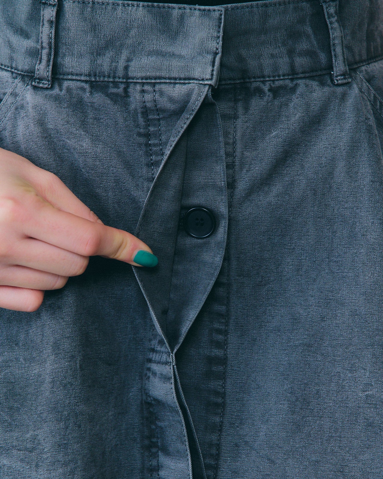 GARMENT DYE FLARE SKIRT