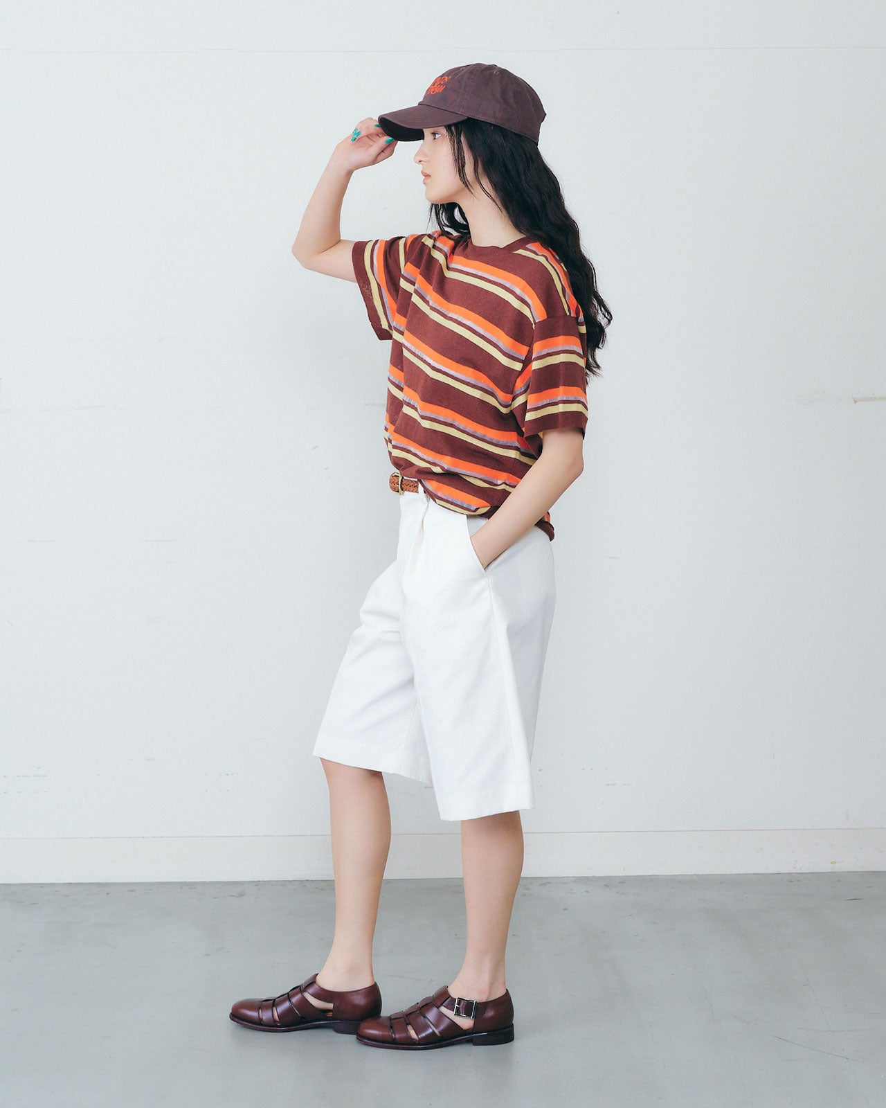 SUMMER GABARDINE HALF PANTS