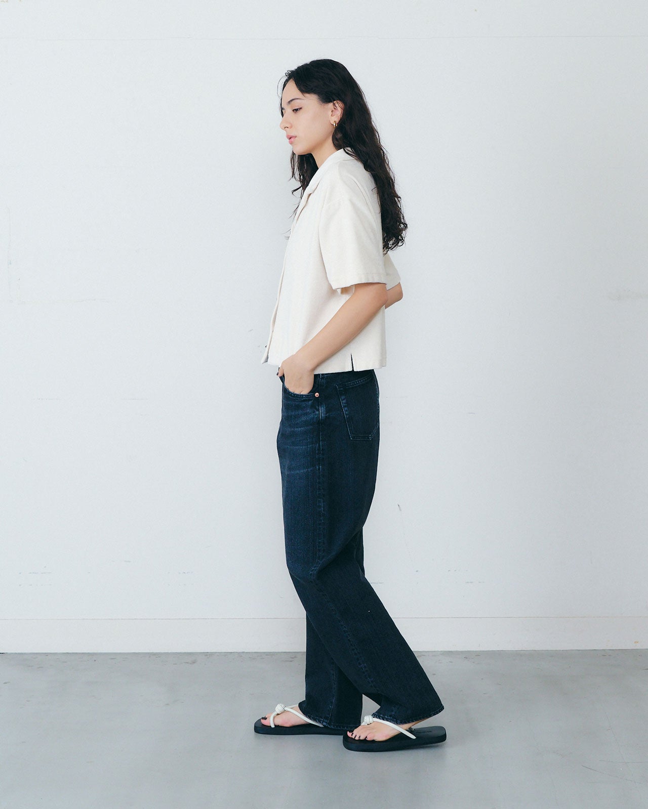 PILE OPEN COLLAR SHIRT