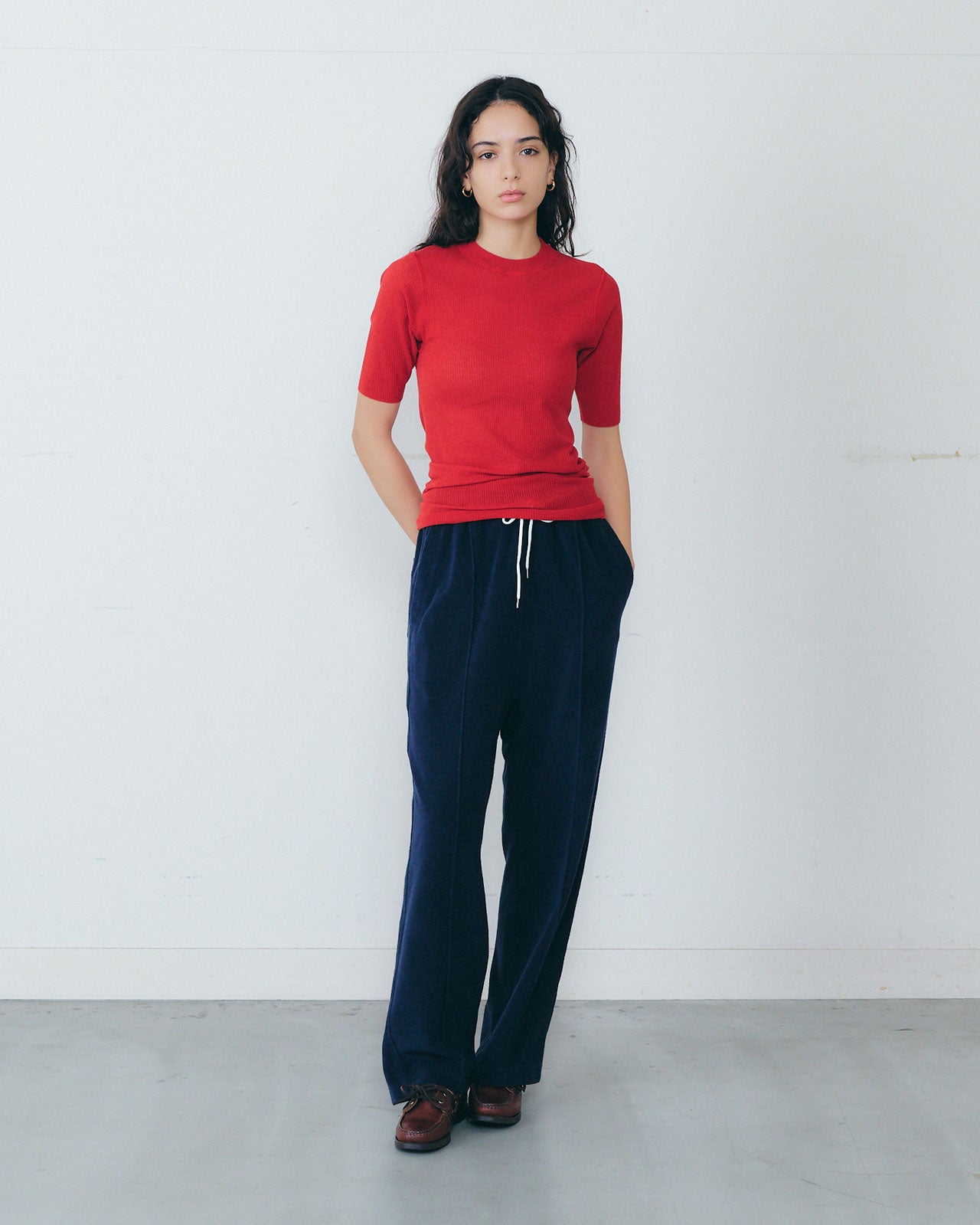 PILE JERSEY PANTS