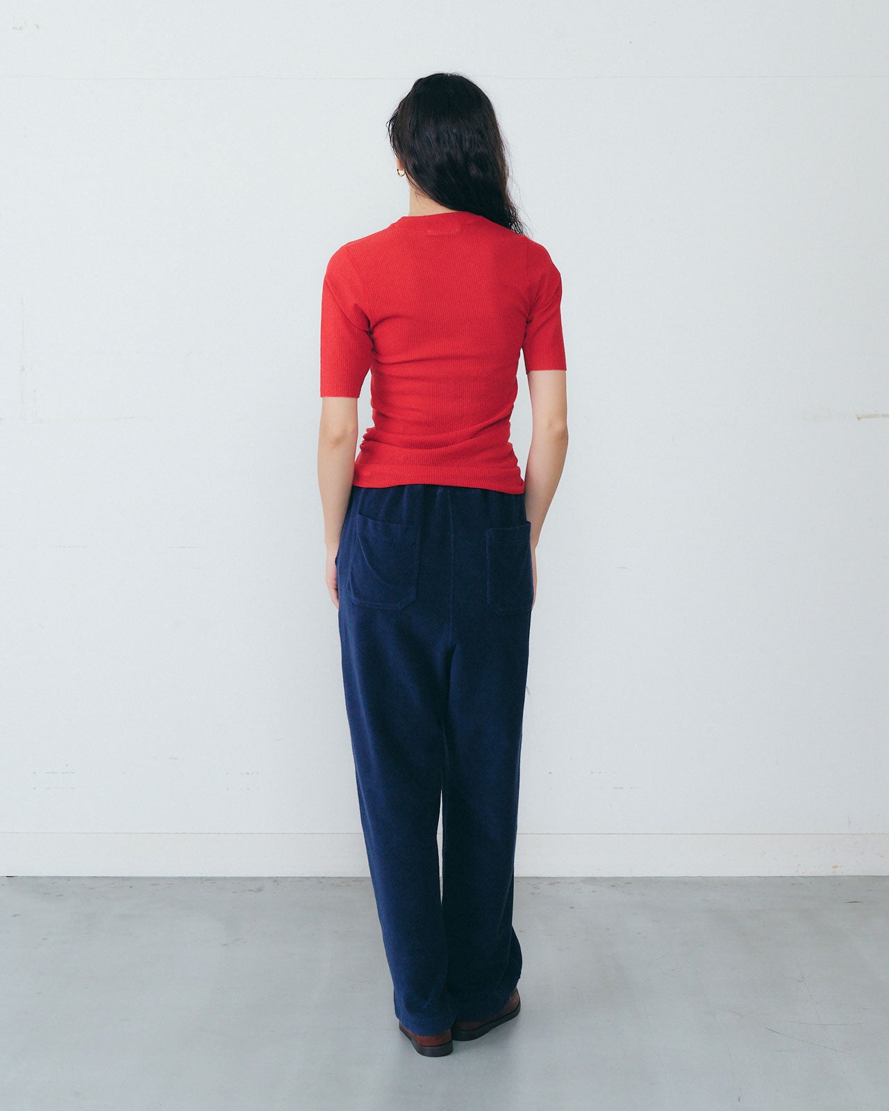 PILE JERSEY PANTS