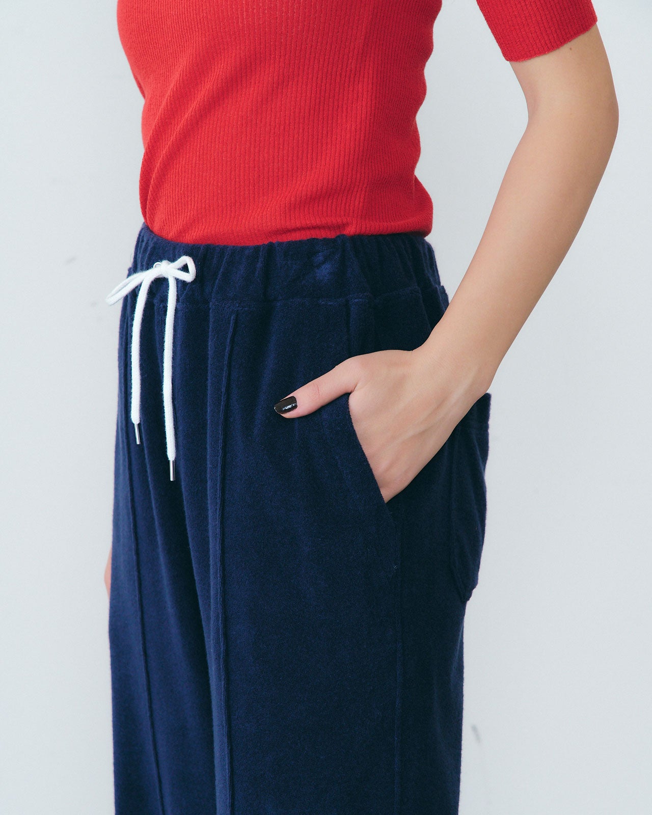 PILE JERSEY PANTS
