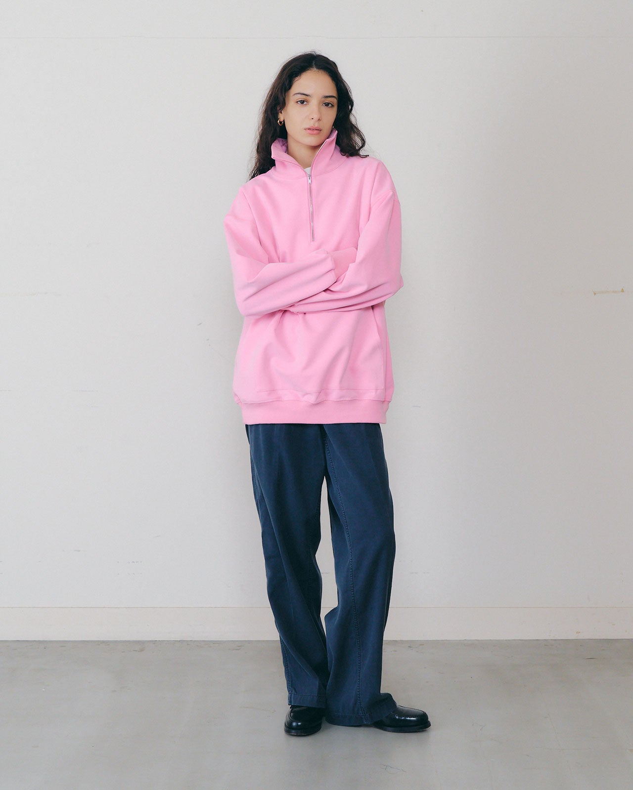 FIBRIL TWILL HALF ZIP