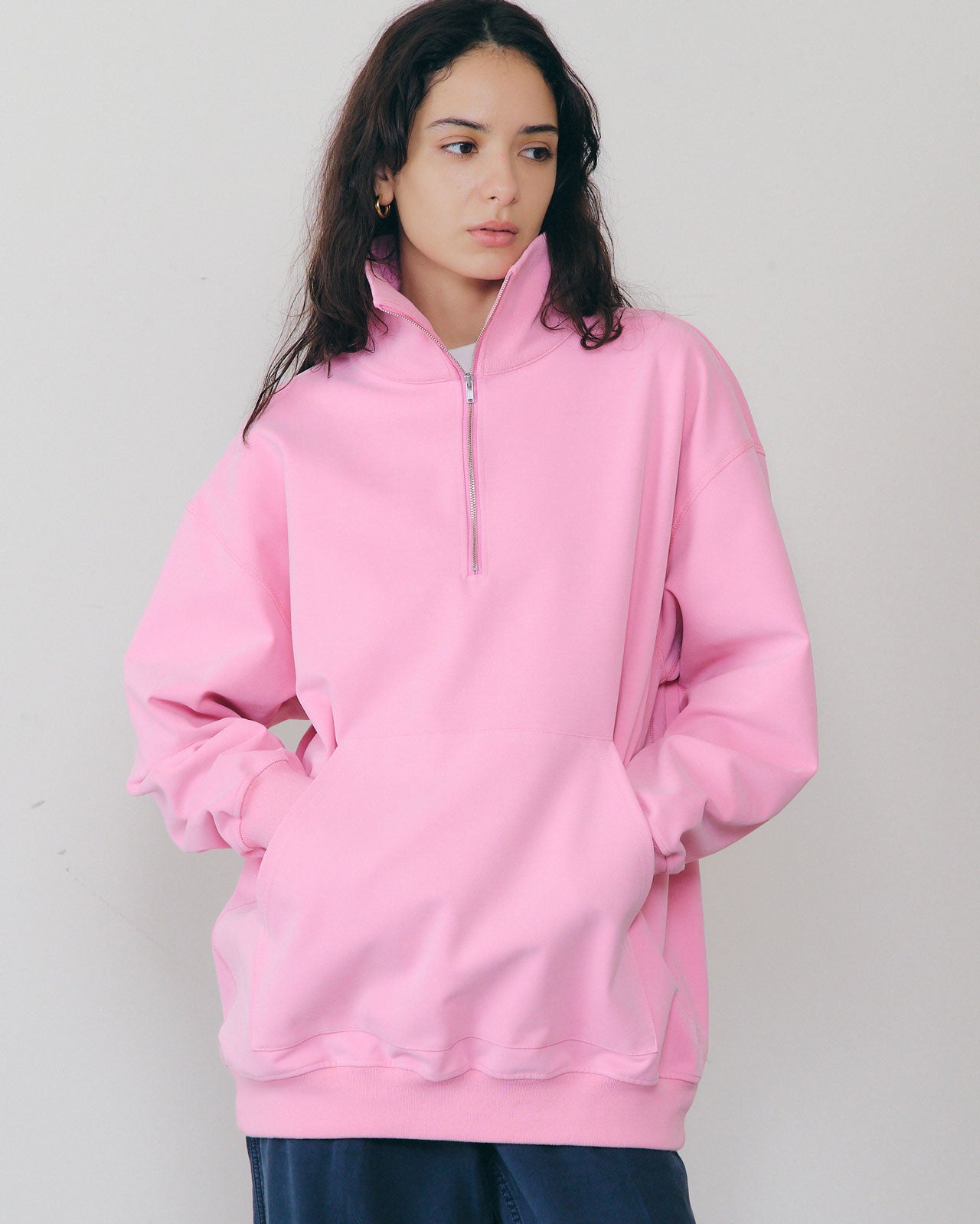 FIBRIL TWILL HALF ZIP