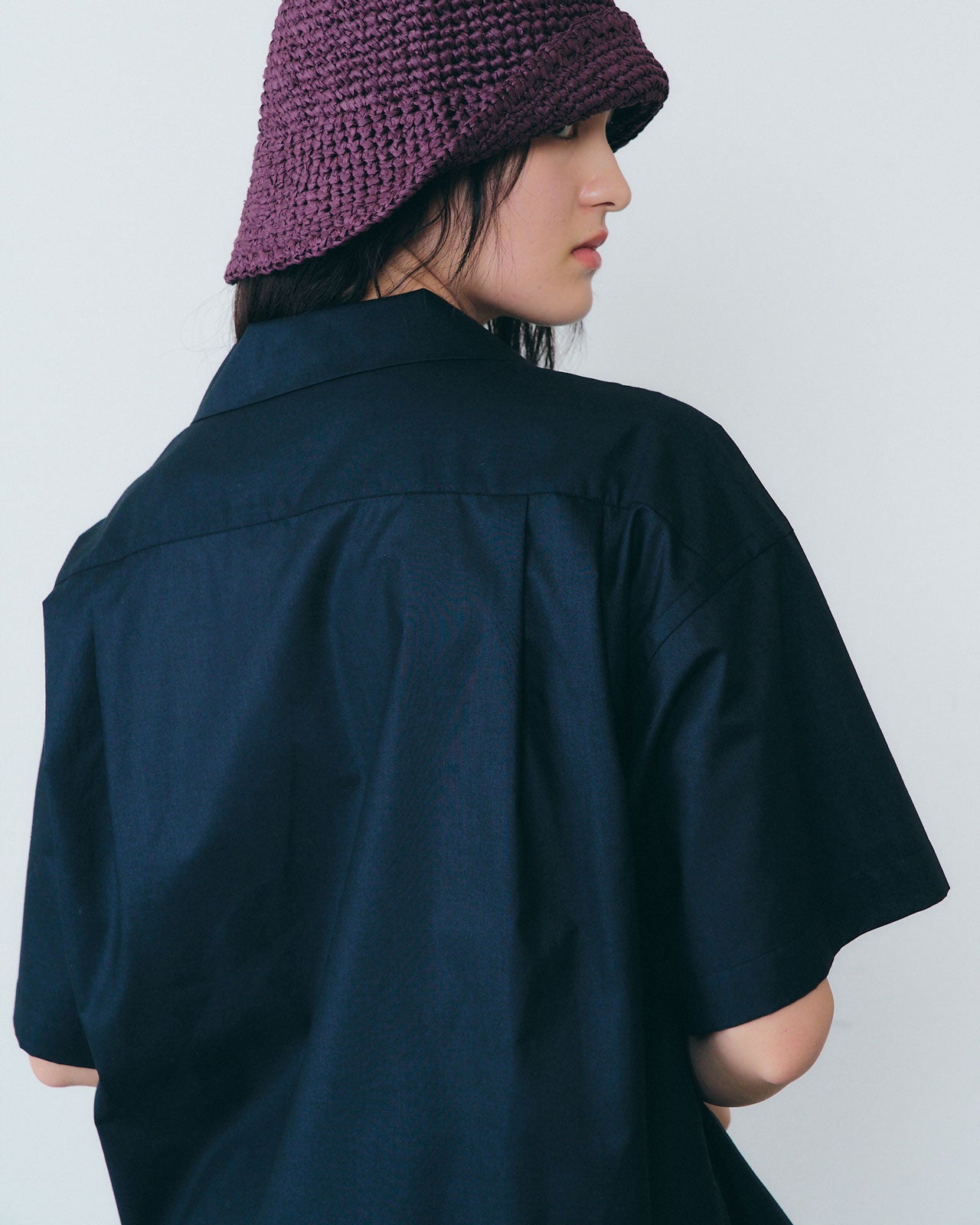 OPEN COLLAR LAWN SHIRT