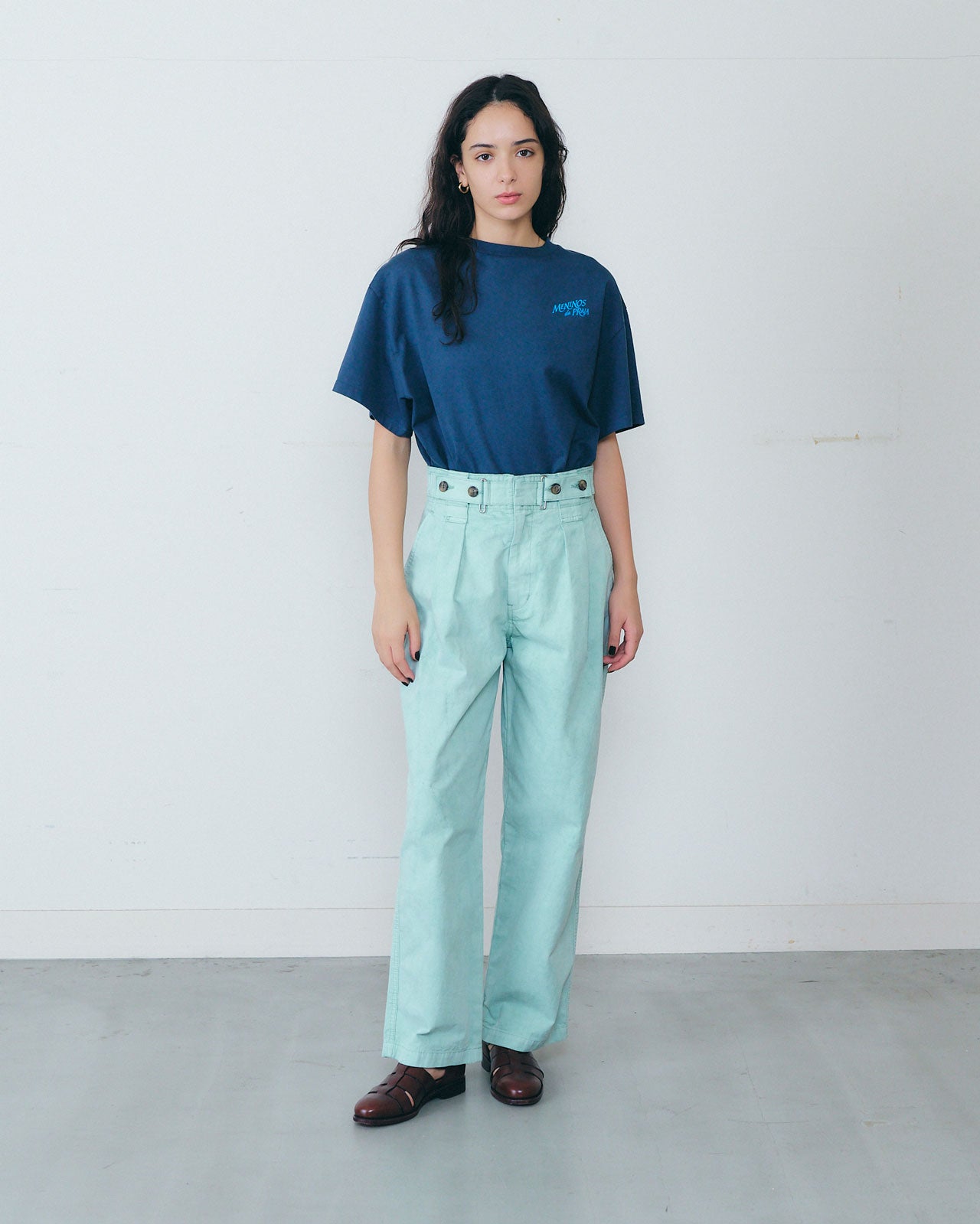 GARMENT DYE TAPERED PANTS