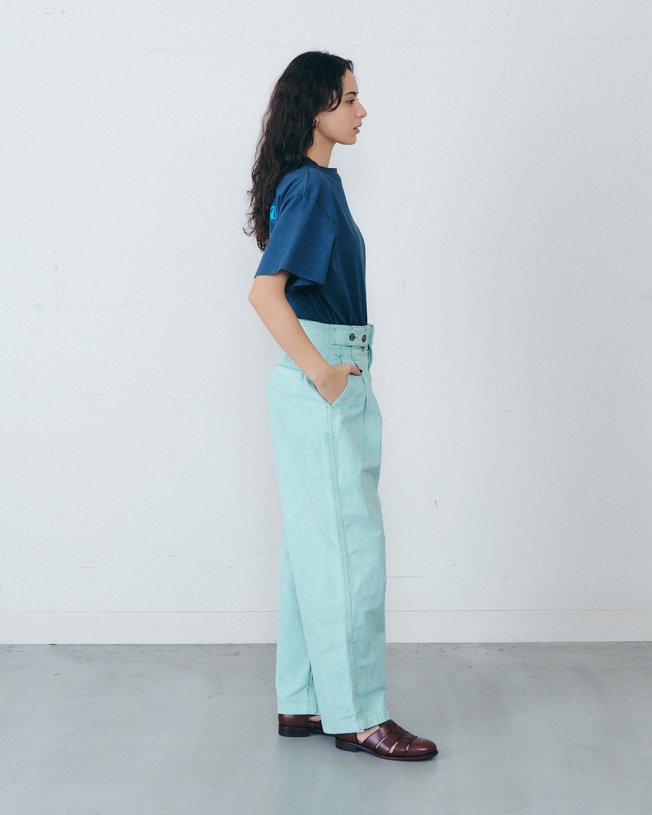 GARMENT DYE TAPERED PANTS