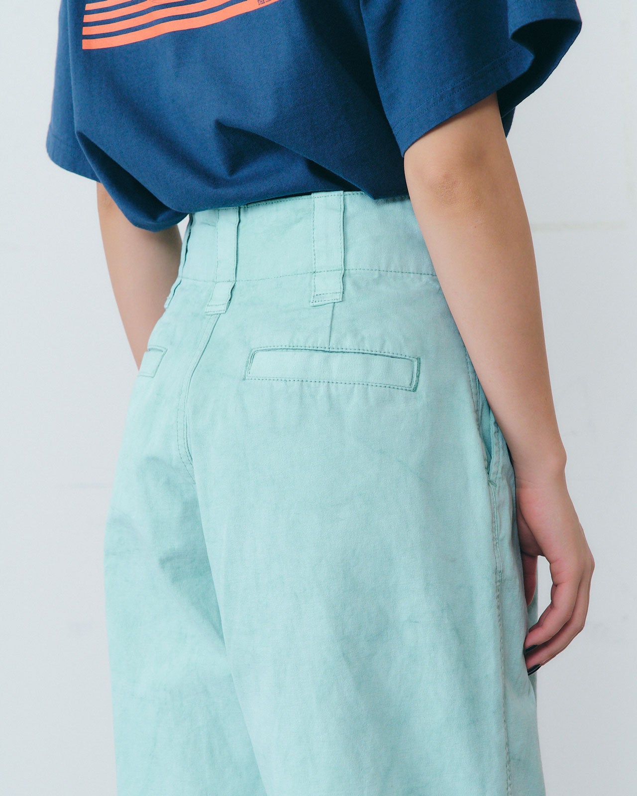 GARMENT DYE TAPERED PANTS