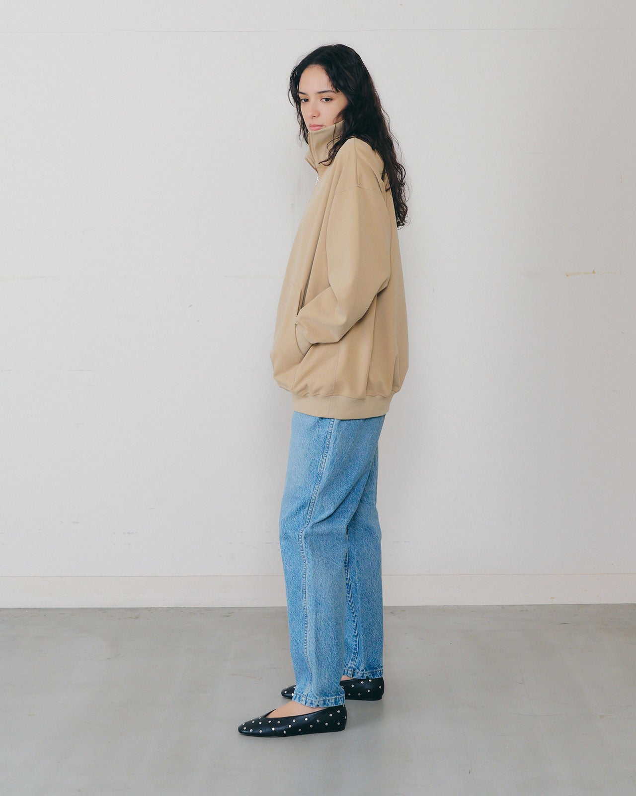 FIBRIL TWILL HALF ZIP