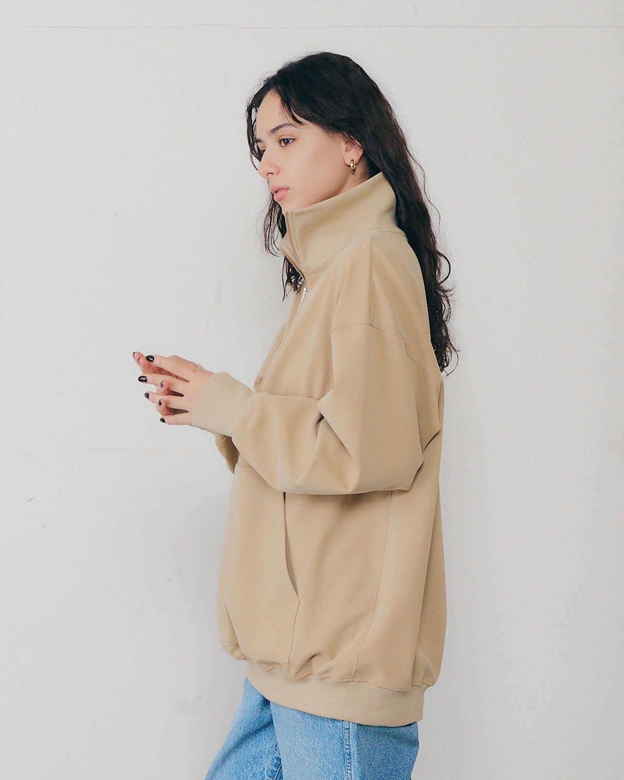 FIBRIL TWILL HALF ZIP