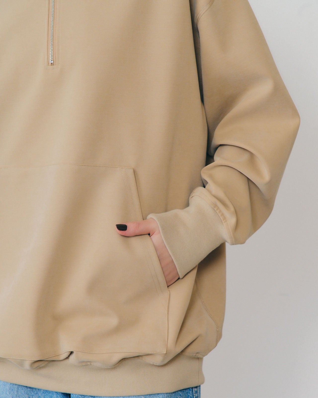 FIBRIL TWILL HALF ZIP