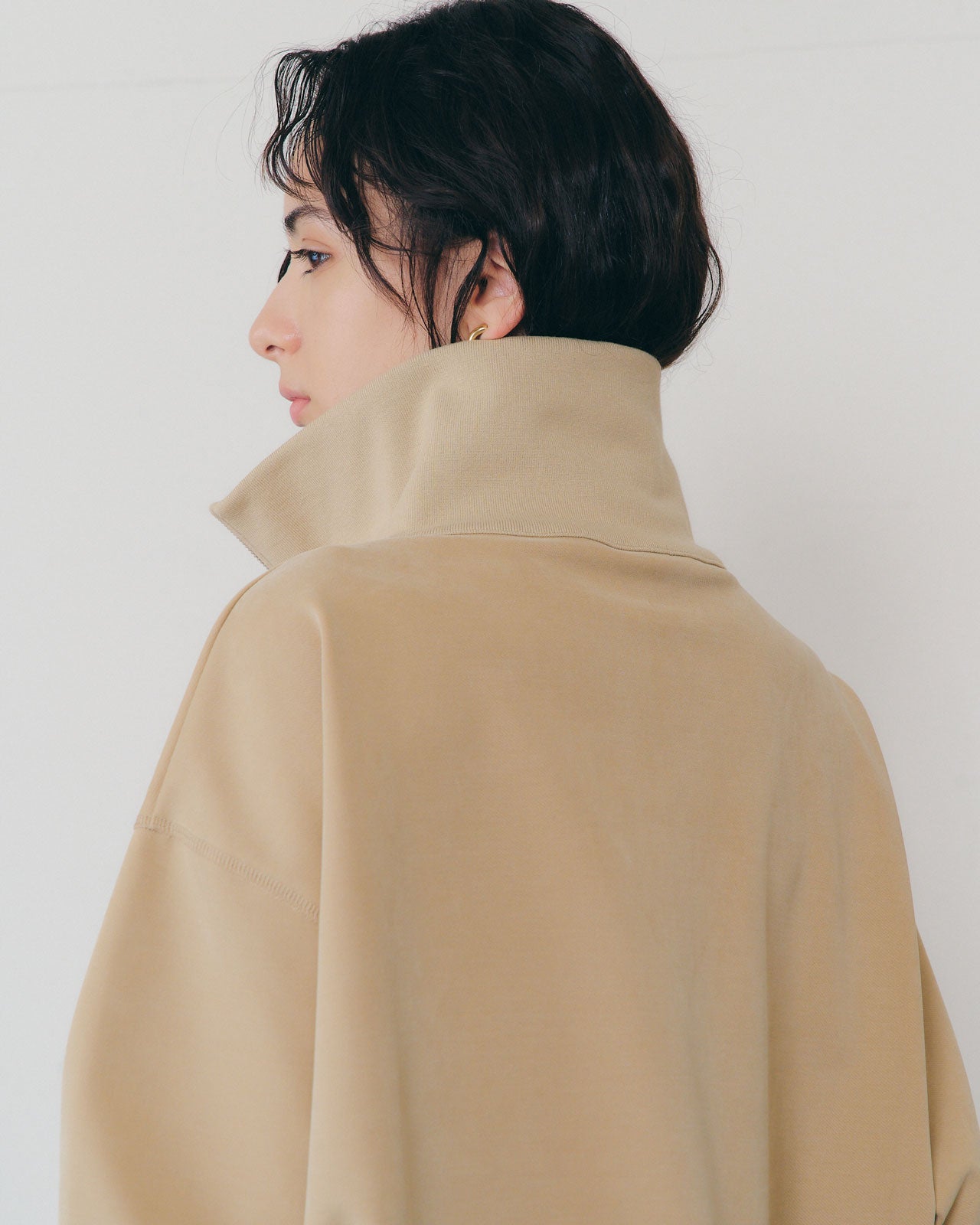 FIBRIL TWILL HALF ZIP