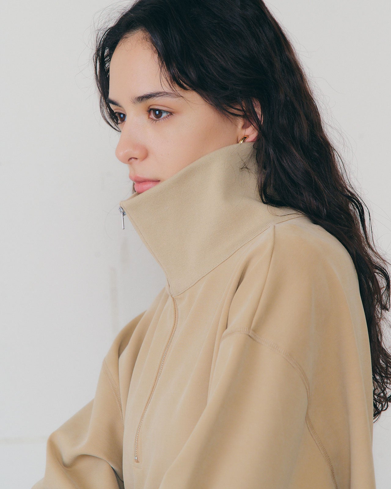 FIBRIL TWILL HALF ZIP