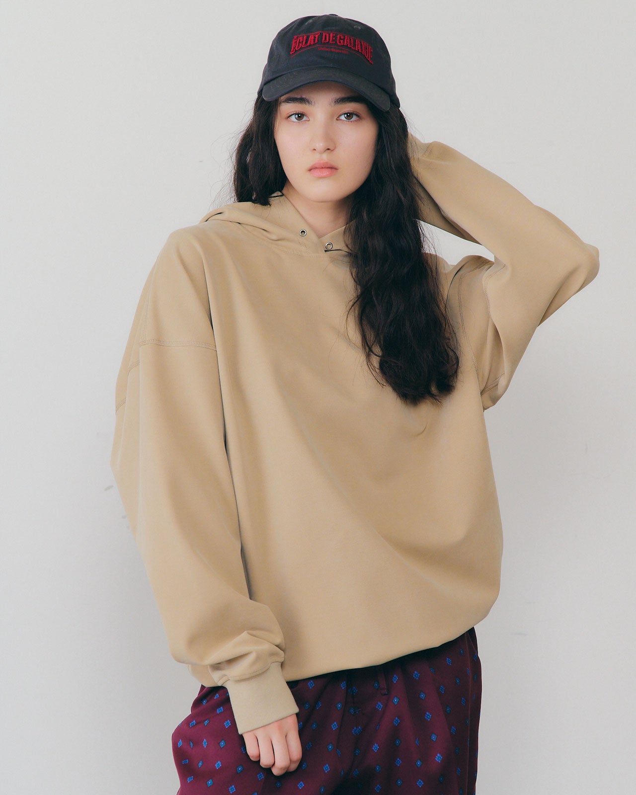 FIBRIL TWILL JERSEY HOODIE