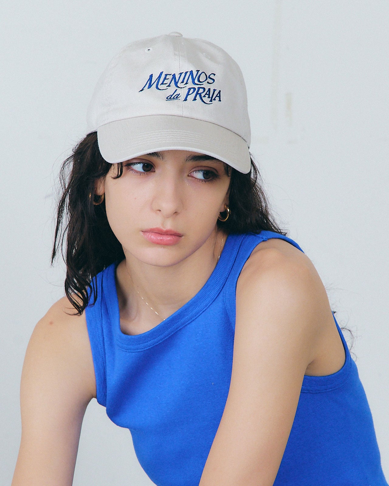 【BLUE】CIRCULAR RIB TANKTOP
