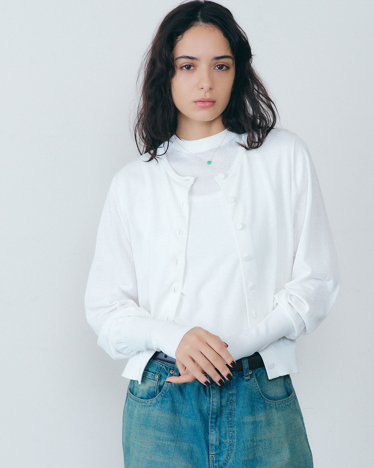 ICE COTTON KNIT SLEEVELESS TOP