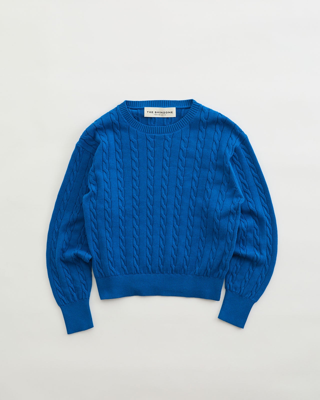 COTTON CASHMERE CABLE KNIT