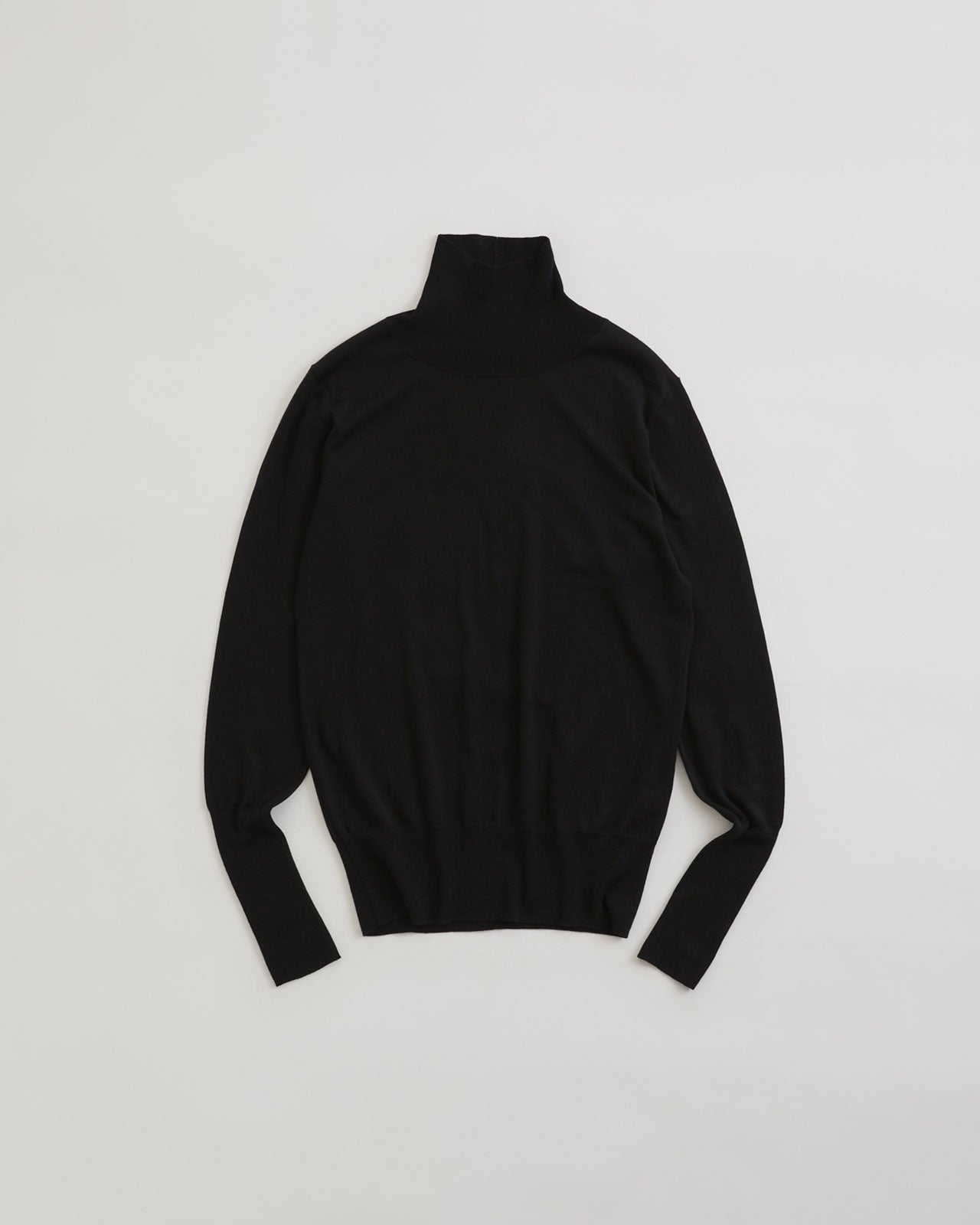 COTTON SILK HIGH NECK KNIT